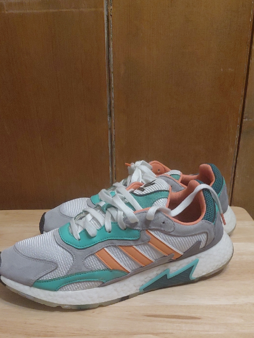 adidas Tresc Run J In White Bliss Coral Size 11